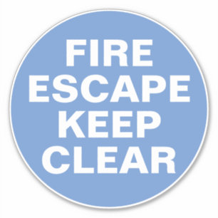 Brandweerteken - Blauw en wittekenteken Sticker