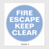 Brandweerteken - Blauw en wittekenteken Sticker (Vel)