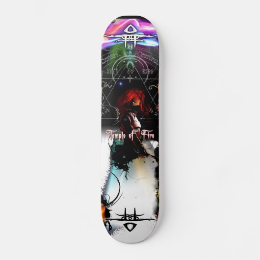 Brandweertemperatuur - Aarde 7/8-inch dek Skateboard (Voorkant)
