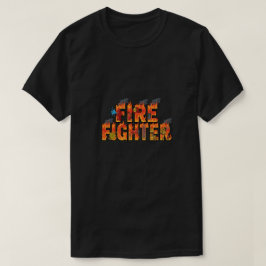 Brandweertypografie Kunst met Vlammen & Redding T-shirt