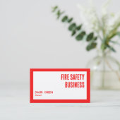 Brandweeruitrusting Aangepaste QR Visitekaartje (Staand voorkant)