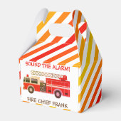 Brandweeruitrusting Brandweerauto Bedankdoosjes (Achterkant)