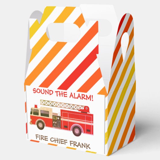 Brandweeruitrusting Brandweerauto Bedankdoosjes (Geopend)