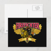 Brandweeruitrusting Briefkaart (Voorkant / Achterkant)