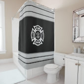 Brandweeruitrusting   douchegordijn (In situ)