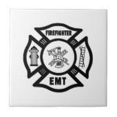 Brandweeruitrusting EMT Tegeltje (Voorkant)