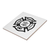 Brandweeruitrusting EMT Tegeltje (Zijkant)