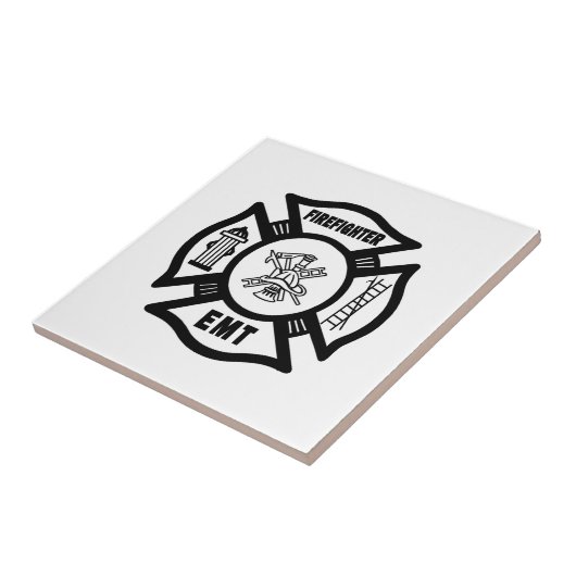 Brandweeruitrusting EMT Tegeltje (Zijkant)