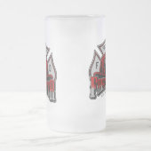 Brandweeruitrusting Helmet en naam brandweerdienst Matglas Bierpul (Center)