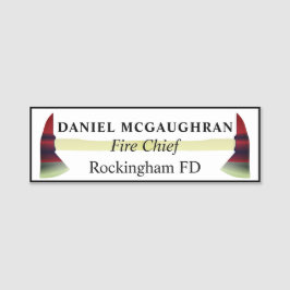 Brandweeruitrusting Naamplaatje