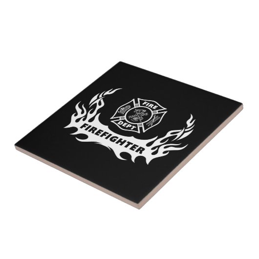 Brandweeruitrusting Tattoos Tegeltje (Zijkant)