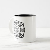 Brandweeruitrusting Tweekleurige Koffiemok (Voorkant links)