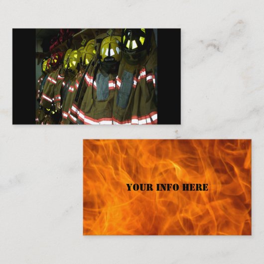 Brandweeruitrusting Visitekaartjes (Voorkant / Achterkant)