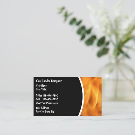 Brandweeruitrusting Visitekaartjes (Staand voorkant)