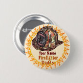Brandweervader Ronde Button 5,7 Cm (Voorkant /achterkant)
