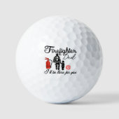 Brandweervader | VADERDAG Golfballen (Voorkant)