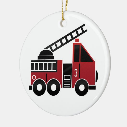 Brandweerversiering Keramisch Ornament (Links)