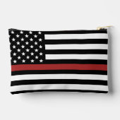 Brandweervlag Dunne rode lijn VS vlag Etui (Achterkant)