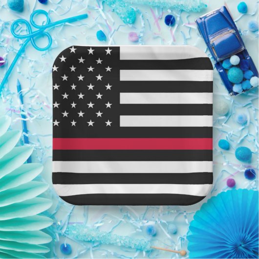 Brandweervlag Papieren Bordje (Feest)