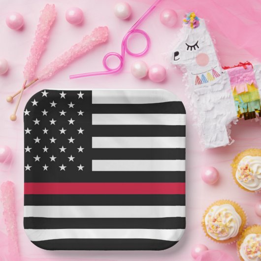 Brandweervlag Papieren Bordje (Feest)