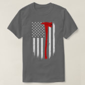 Brandweervlag Thin Red Line Ax Classic TShirt (Design voorkant)