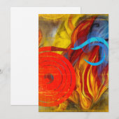 Brandweervlam Feestdagenkaart (Voorkant / Achterkant)