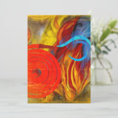 Brandweervlam Feestdagenkaart (Staand voorkant)