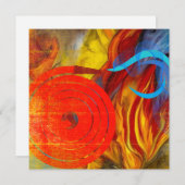 Brandweervlam Feestdagenkaart (Voorkant / Achterkant)