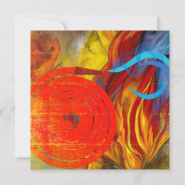 Brandweervlam Feestdagenkaart