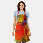 Brandweervlam Schort (Gedragen)