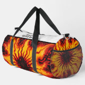 Brandweervlam Tie Dye Burst Monogram Personalized Plunjezak (Rechterhoek)
