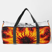 Brandweervlam Tie Dye Burst Monogram Personalized Plunjezak (Achterkant)