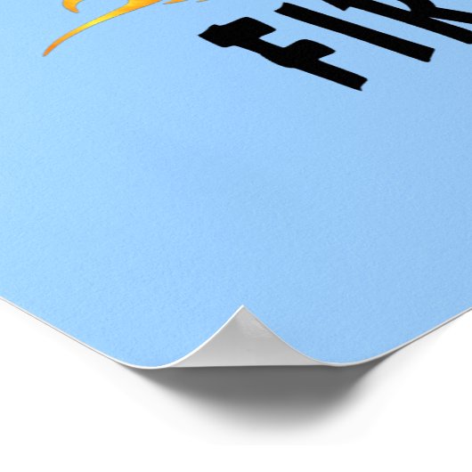 Brandweervlammen Poster (Hoek)