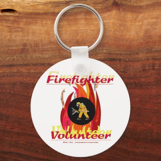 Brandweervrijwilliger. Sleutelhanger (Voorkant)