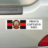 Brandweervrouw Bumpersticker (Op auto)