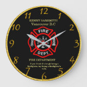 brandweervrouw grote klok (Voorkant)