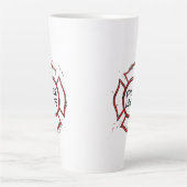 brandweervrouw latte mok (Voorkant)