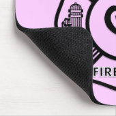 Brandweervrouw Mousepad Muismat (Hoek)