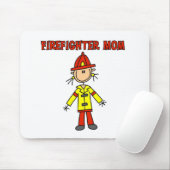 Brandweervrouw Muismat (Met muis)