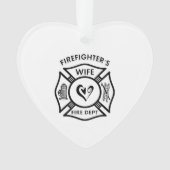 Brandweervrouw Ornament (voorkant)
