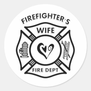 Brandweervrouw Sticker
