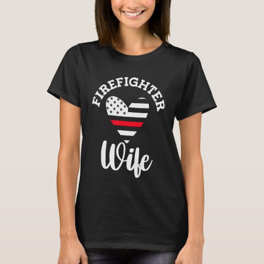 brandweervrouw t-shirt (Voorkant)