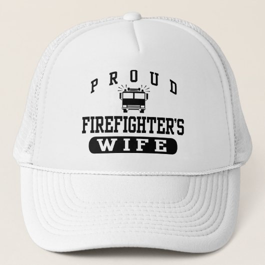 Brandweervrouw Trucker Pet (Voorkant)