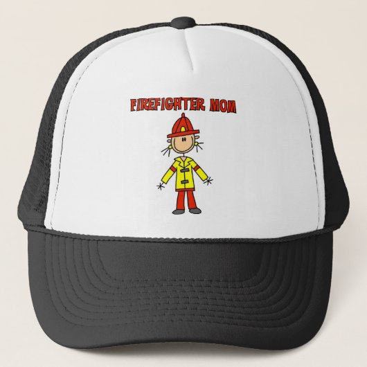Brandweervrouw Trucker Pet (Voorkant)