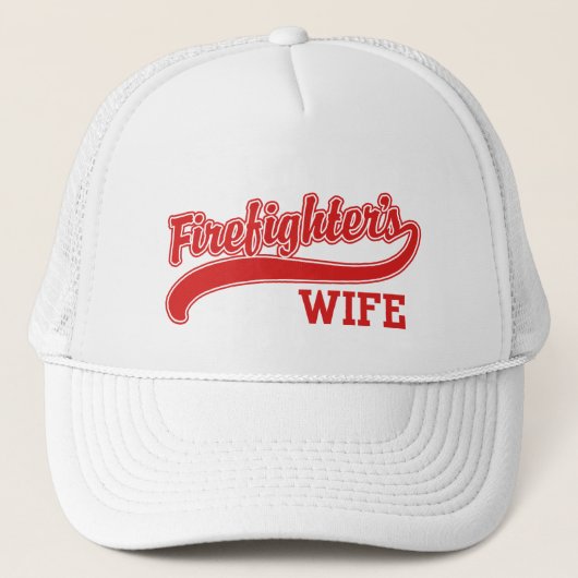 Brandweervrouw Trucker Pet (Voorkant)