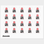 Brandweervrouw Vierkante Sticker (Vel)