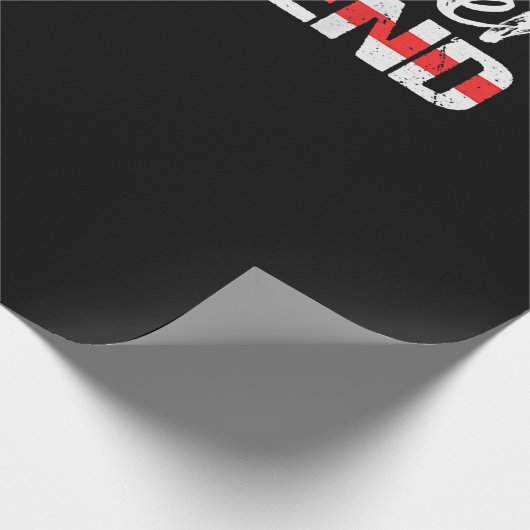 Brandweervrouw Vriendin Thin Red Line Vuurvrouw Cadeaupapier (Hoek)