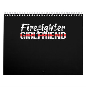 Brandweervrouw Vriendin Thin Red Line Vuurvrouw Kalender