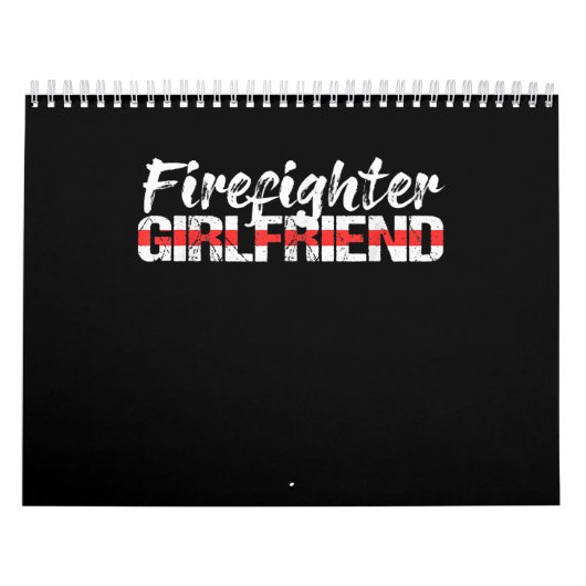 Brandweervrouw Vriendin Thin Red Line Vuurvrouw Kalender (Hoes)