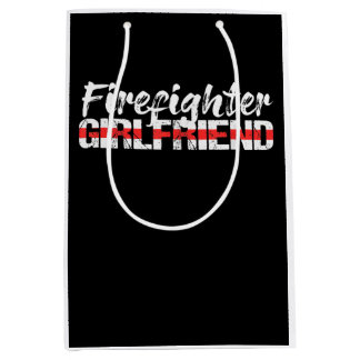 Brandweervrouw Vriendin Thin Red Line Vuurvrouw Medium Cadeauzakje